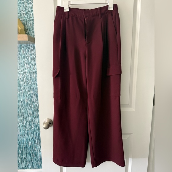 GAP Pants - GAP Maroon Easy Trousers